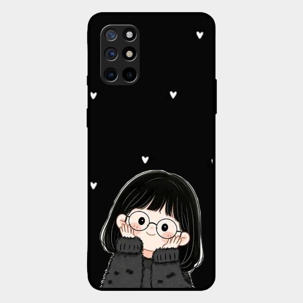 Sweet Blush Girl Glass Case Cover For Oneplus 8T