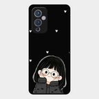 Sweet Blush Girl Glass Case Cover For Oneplus 9 5G