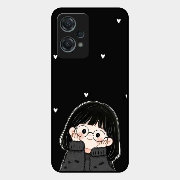 Sweet Blush Girl Glass Case Cover For Oneplus Nord Ce 2 Lite 5G