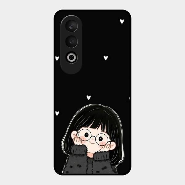Sweet Blush Girl Glass Case Cover For Oneplus Nord Ce 4 5G