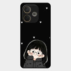 Sweet Blush Girl Glass Case Cover For Oppo A5 Pro 5G