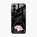 Sweet Blush Girl Glass Case Cover For Oppo A6X 5G