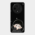 Sweet Blush Girl Glass Case Cover For Oppo F27 Pro Plus 5G