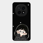 Sweet Blush Girl Glass Case Cover For Oppo F29 Pro 5G