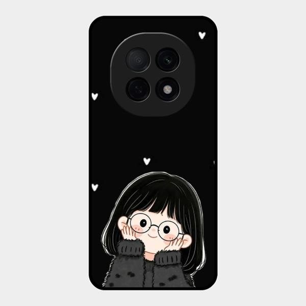 Sweet Blush Girl Glass Case Cover For Oppo F29 Pro 5G