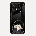 Sweet Blush Girl Glass Case Cover For Oppo F31 5G