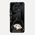 Sweet Blush Girl Glass Case Cover For Oppo F31 Pro Plus 5G