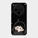 Sweet Blush Girl Glass Case Cover For Oppo Find X8 5G