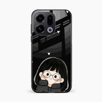 Sweet Blush Girl Glass Case Cover For Oppo Find X9 5G