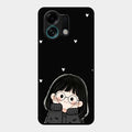 Sweet Blush Girl Glass Case Cover For Oppo K13 Turbo 5G