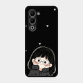Sweet Blush Girl Glass Case Cover For Oppo K13X 5G