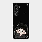 Sweet Blush Girl Glass Case Cover For Oppo K13X 5G