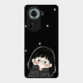 Sweet Blush Girl Glass Case Cover For Oppo Reno 11 5G