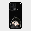 Sweet Blush Girl Glass Case Cover For Oppo Reno 13 Pro 5G