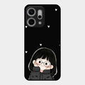 Sweet Blush Girl Glass Case Cover For Oppo Reno 14 Pro 5G