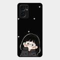 Sweet Blush Girl Glass Case Cover For Oppo Reno 7 5G