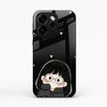 Sweet Blush Girl Glass Case Cover For Oppo Reno15 Pro Mini 5G