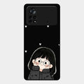 Sweet Blush Girl Glass Case Cover For Poco X4 Pro 5G