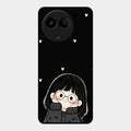 Sweet Blush Girl Glass Case Cover For Realme 11X 5G