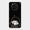 Sweet Blush Girl Glass Case Cover For Realme 12 5G