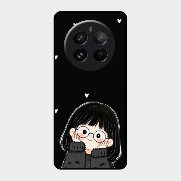 Sweet Blush Girl Glass Case Cover For Realme 12 Pro 5G