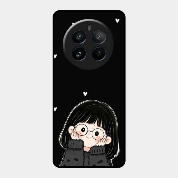Sweet Blush Girl Glass Case Cover For Realme 12 Pro Plus 5G
