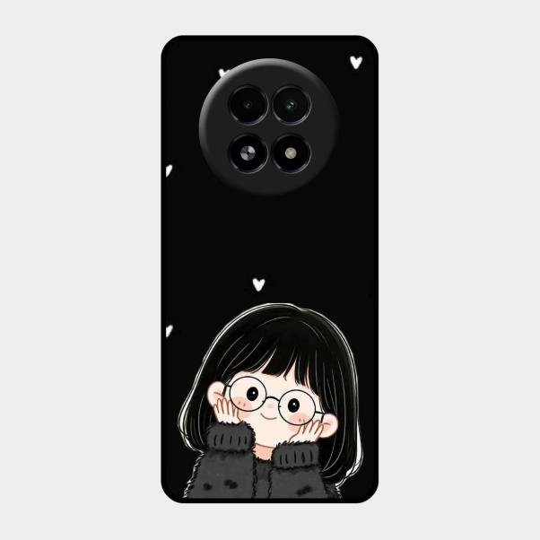 Sweet Blush Girl Glass Case Cover For Realme 13 5G