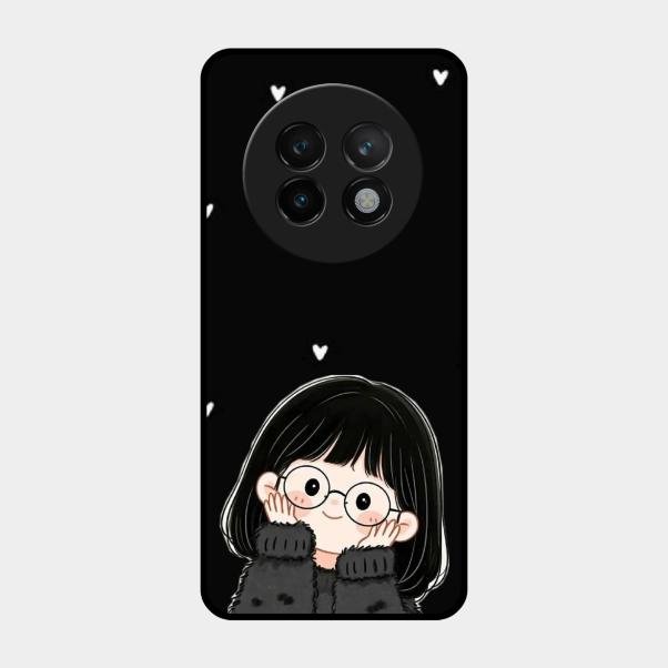 Sweet Blush Girl Glass Case Cover For Realme 13 Plus 5G