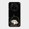 Sweet Blush Girl Glass Case Cover For Realme 14 Pro 5G