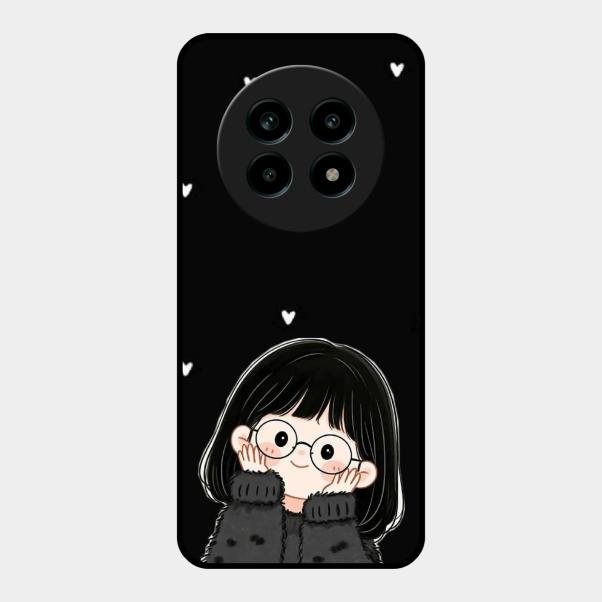 Sweet Blush Girl Glass Case Cover For Realme 14 Pro Lite 5G