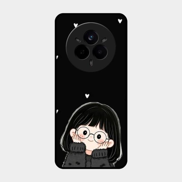 Sweet Blush Girl Glass Case Cover For Realme 14 Pro Plus 5G
