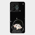 Sweet Blush Girl Glass Case Cover For Realme 15 5G