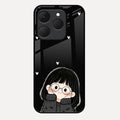 Sweet Blush Girl Glass Case Cover For Realme 15T 5G