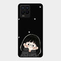 Sweet Blush Girl Glass Case Cover For Realme 8 Pro