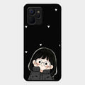 Sweet Blush Girl Glass Case Cover For Realme 9I 5G