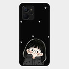 Sweet Blush Girl Glass Case Cover For Realme 9I 5G