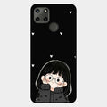 Sweet Blush Girl Glass Case Cover For Realme C21Y