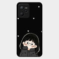 Sweet Blush Girl Glass Case Cover For Realme C35