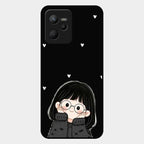 Sweet Blush Girl Glass Case Cover For Realme C35