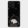 Sweet Blush Girl Glass Case Cover For Realme C53