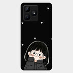 Sweet Blush Girl Glass Case Cover For Realme C53