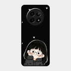 Sweet Blush Girl Glass Case Cover For Realme C65 5G