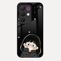 Sweet Blush Girl Glass Case Cover For Realme C85 5G