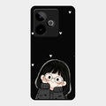 Sweet Blush Girl Glass Case Cover For Realme Gt 7 5G