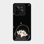 Sweet Blush Girl Glass Case Cover For Realme Gt 7 Pro