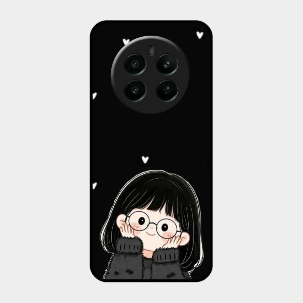 Sweet Blush Girl Glass Case Cover For Realme Narzo 70 Pro 5G
