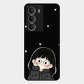 Sweet Blush Girl Glass Case Cover For Realme P3 Lite 5G