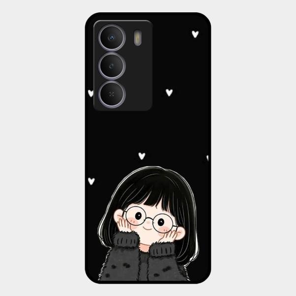 Sweet Blush Girl Glass Case Cover For Realme P3 Lite 5G