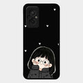 Sweet Blush Girl Glass Case Cover For Redmi 11 Prime 4G