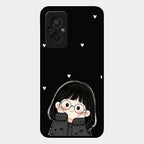 Sweet Blush Girl Glass Case Cover For Redmi 11 Prime 4G